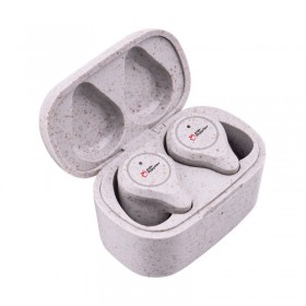 سماعات أذن صديقة للبيئة ترويجية تحمل شعار سماعات أذن لاسلكية مخصصة - تأثير مستدام