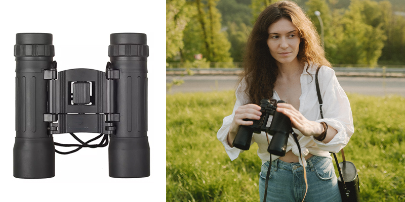 High end business travel binoculars custom and printed logo